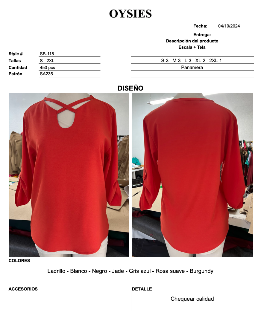 SB118 Oferta - Oysies