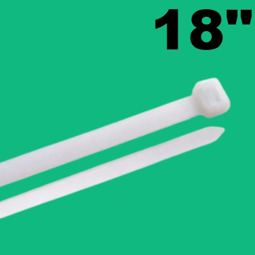 Abrazadera Plastica 18" (F16616) Blanca Ancha - Repuestos y Lubricantes Vicent's