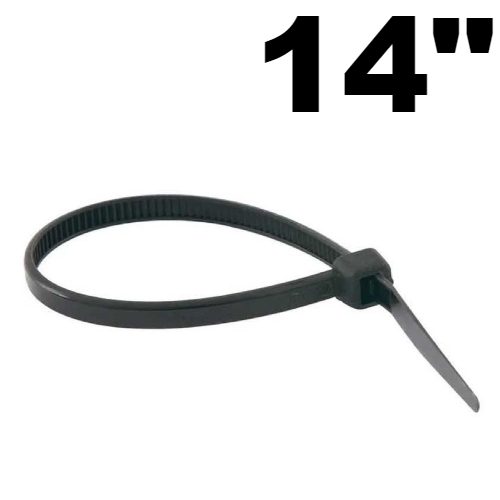 Abrazadera Plastica 14" (F16610) Negra Unidad - Repuestos y Lubricantes Vicent's