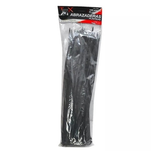 Bolsa Abrazadera Plastica 14" (F16610B) Negras 100 Pcs - Repuestos y Lubricantes Vicent's