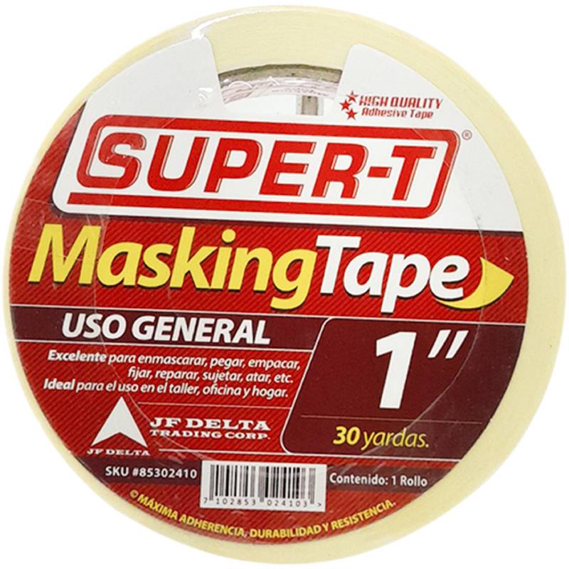 Cinta Masking Tape de 3/4" (30 Yardas) Super-T - Repuestos y Lubricantes Vicent's