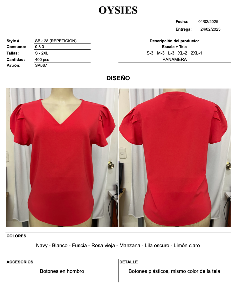 SB128 Oferta - Oysies