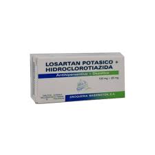 LOSARTAN + HIDROCLOROTIAZIDA 100 MG + 25 MG  *30 TABLETAS - FARMACIA NUEVO MILENIO