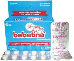 BEBETINA TABLETAS MASTICABLES (ACETAMINOFEN) - FARMACIA NUEVO MILENIO