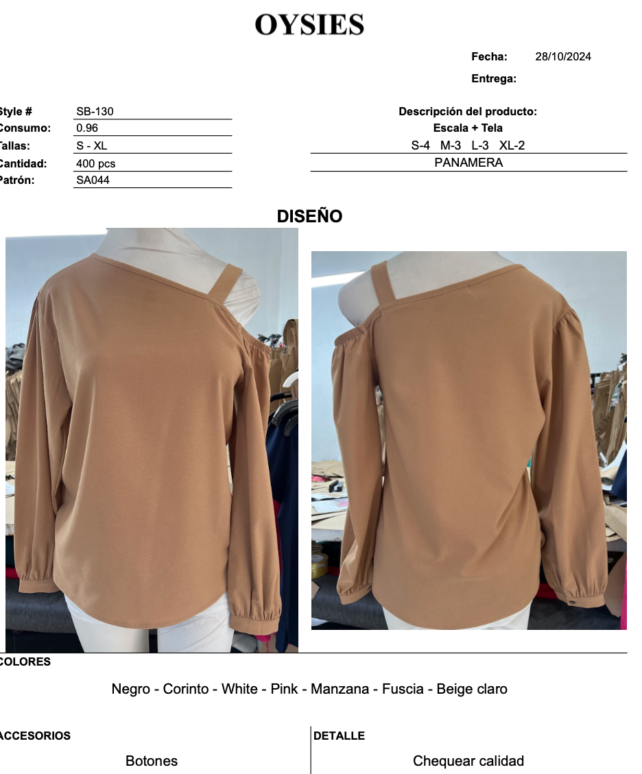 SB130 Oferta - Oysies