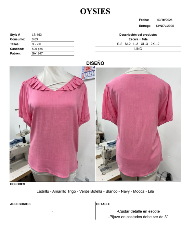 LB163 Segunda - Oysies