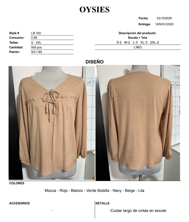 LB162 Segunda - Oysies