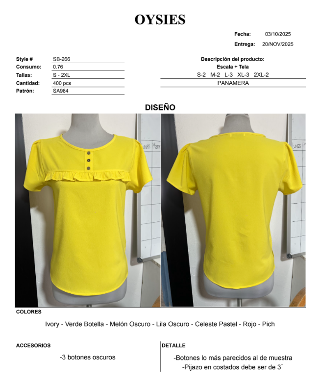 SB266 Segunda - Oysies