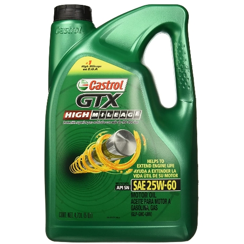 Garrafa Castrol GTX 25W-60 High Mileage - Repuestos y Lubricantes Vicent's