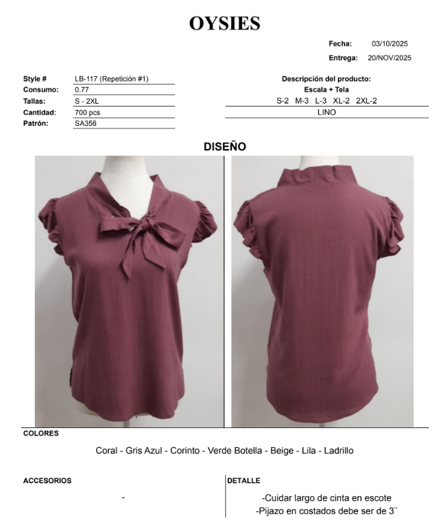 LB117 Segunda - Oysies