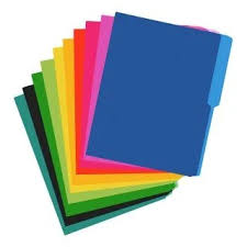 FOLDER COLORES SURTIDOS TAMAÑO CARTA - Distribuidora Escolar Los Riscos