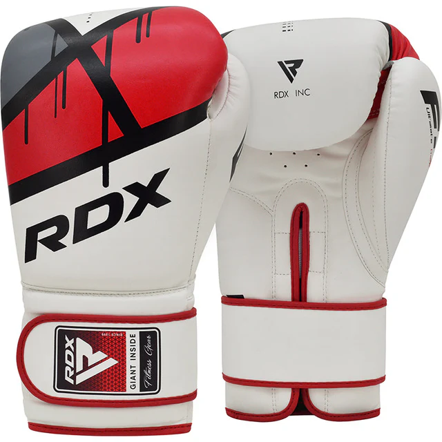 Guante de Boxeo Rojo con Blanco 16oz - FUXING S.A