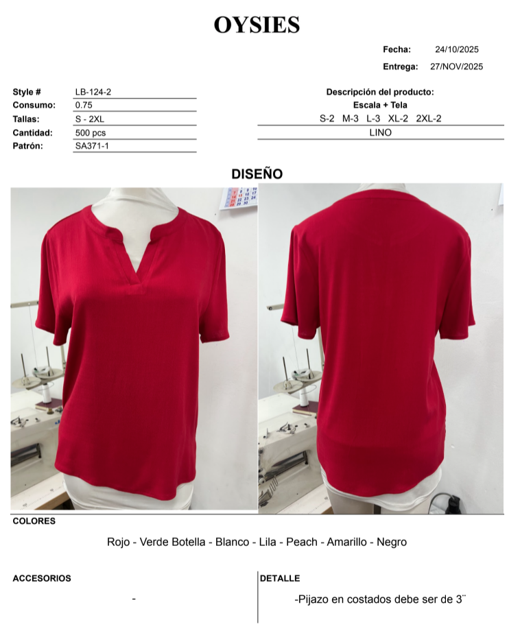 LB124-2 Segunda - Oysies