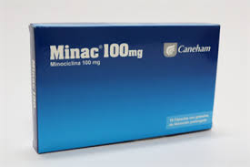 MINAC 100 mg (Minociclina 100 mg) caja * 10 capsulas con granulos de liberacion prolongada - FARMACIA NUEVO MILENIO