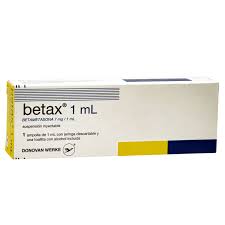 BETAX  1ML ( Betametasona 7 mg/ 1 ml) INYECTABLE - FARMACIA NUEVO MILENIO