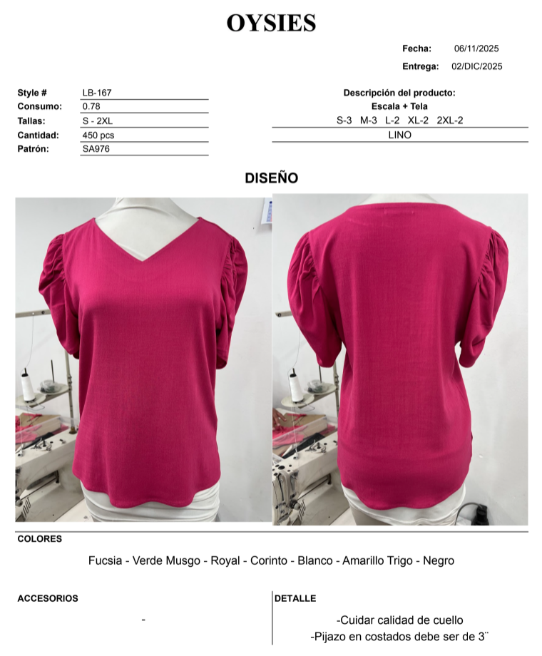 LB167 Segunda - Oysies