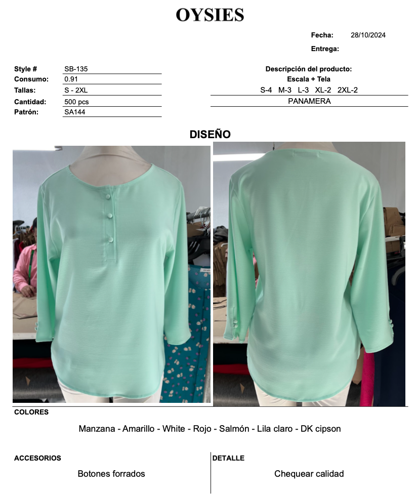 SB135 Oferta - Oysies