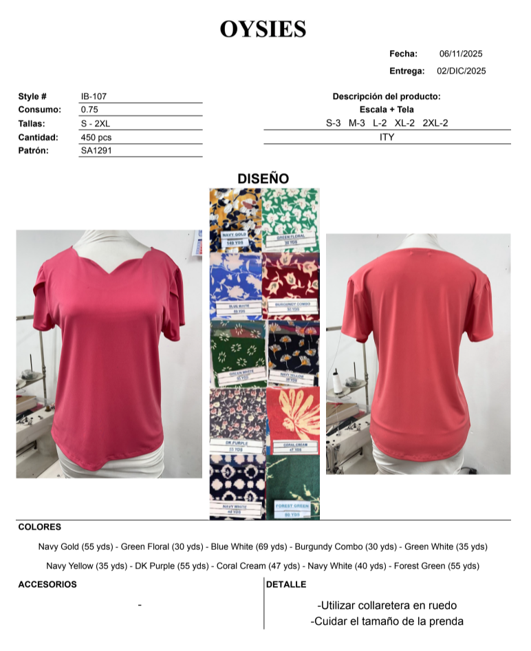 IB107 Segunda - Oysies