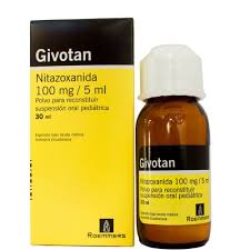 GIVOTAN (Nitazoxanida 100 mg /5 ml ) 30 ml polvo para suspensión oral pediátrica - FARMACIA NUEVO MILENIO