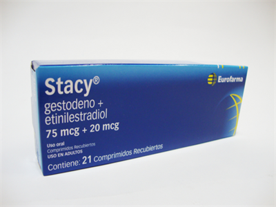 Stacy ( Gestodeno+Etimilestradiol 75mcg+20mcg ) *21 Comprimidos recubiertos - FARMACIA NUEVO MILENIO