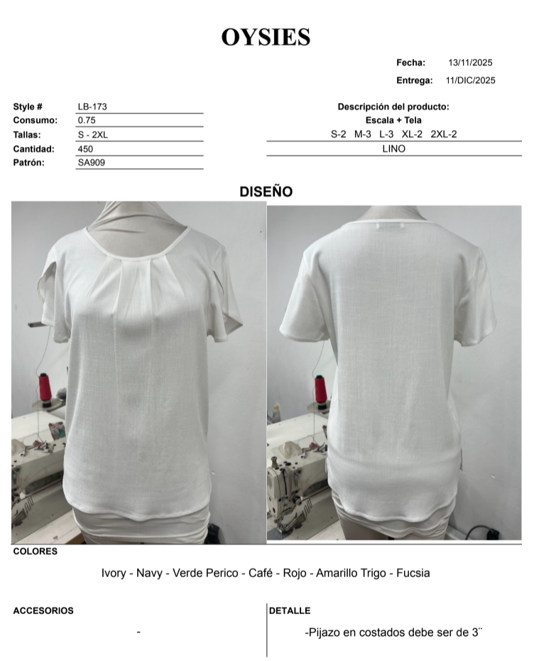 LB173 Segunda - Oysies