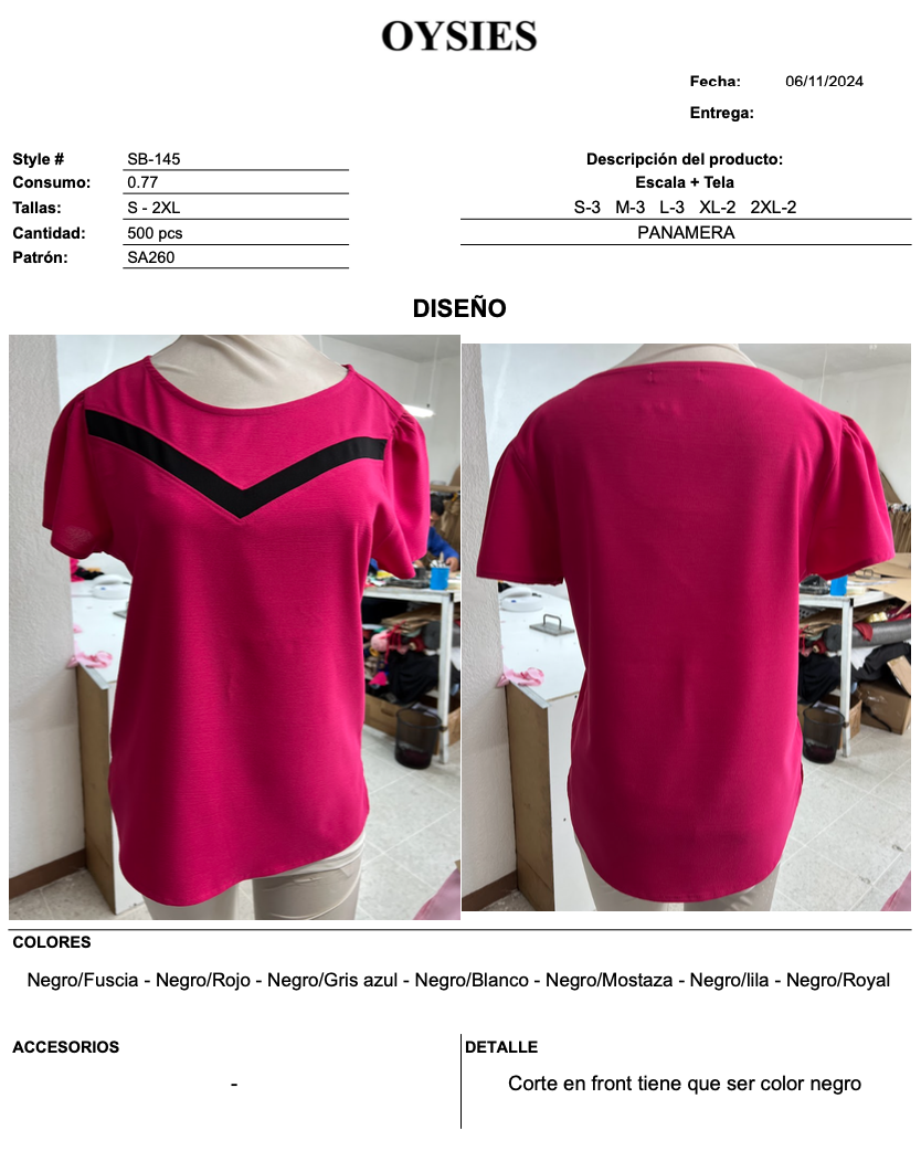 SB145 Oferta - Oysies