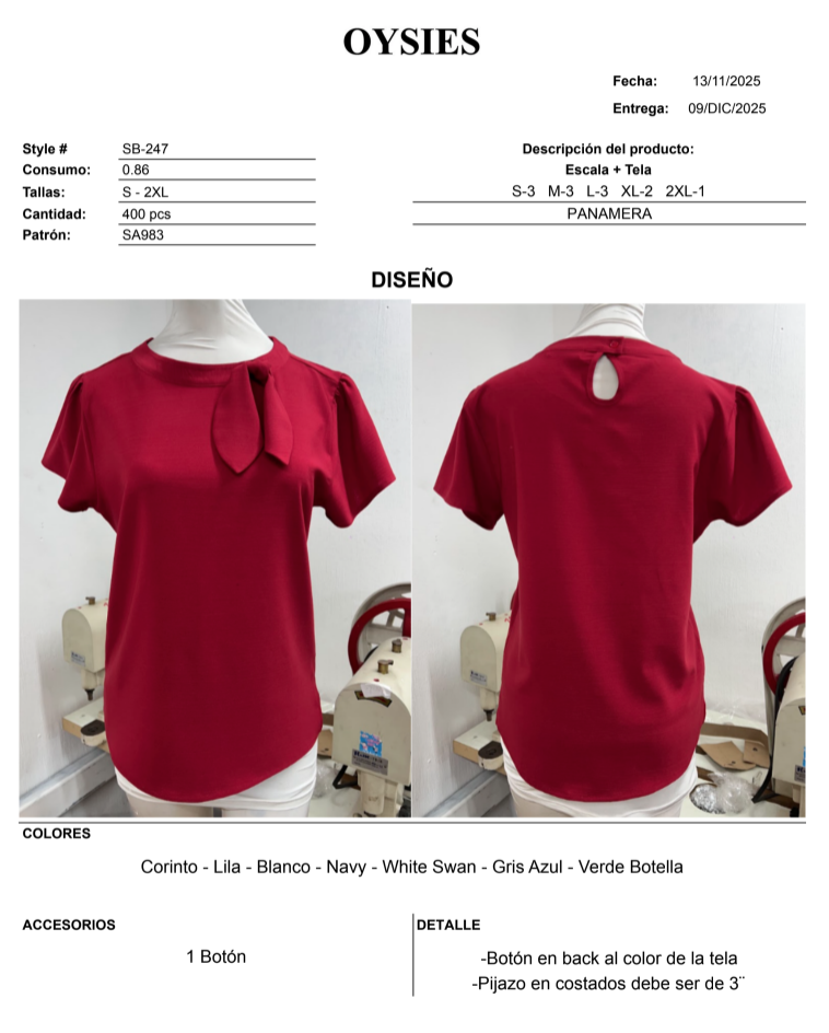 SB247 Segunda - Oysies