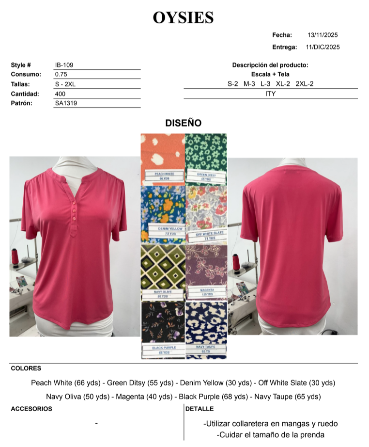 IB109 Segunda - Oysies