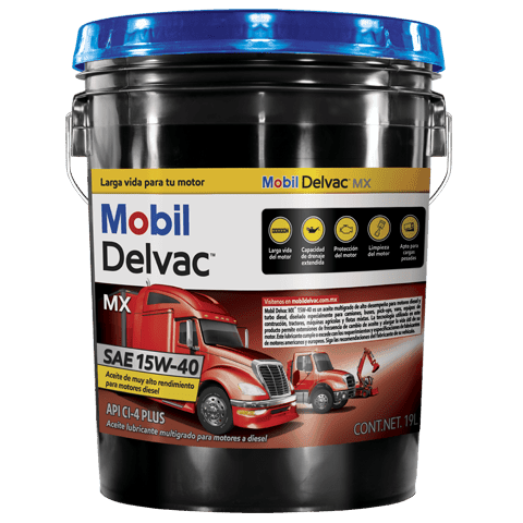 Cubeta 15W-40 Mobil Delvac MX API CI4 - Repuestos y Lubricantes Vicent's
