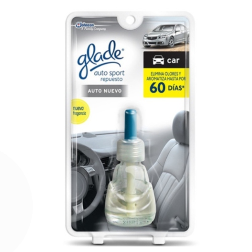 Repuesto Aromatizante Glade Auto Sport Auto Nuevo - Repuestos y Lubricantes Vicent's