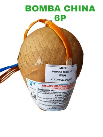 BOMBA CHINA 6 PULGADAS - PIROTECNIA EL KAIMAN