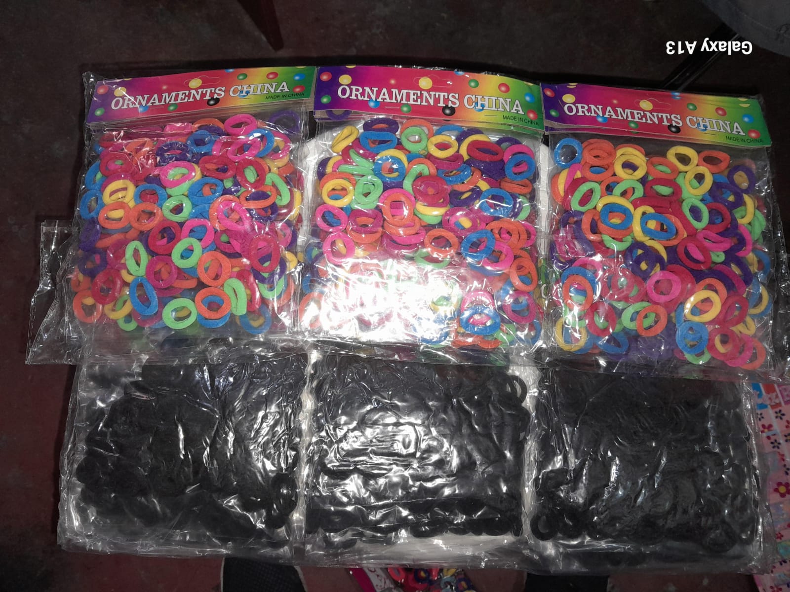 PAQUETE DE COLITA 12*100 COLORES-NEGRO  - VARIEDADES EL TRIUNFO