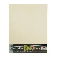 HOJA LINO CREMA TAMAÑO CARTA - Distribuidora Escolar Los Riscos
