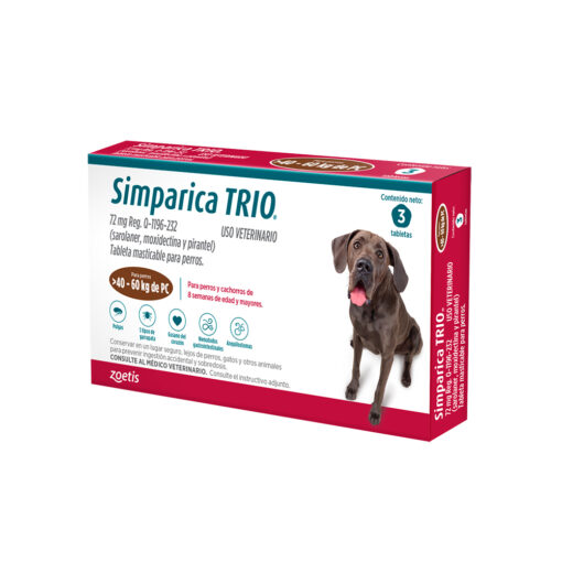 Simparica Trio 40-60 kg Unidades - Clínica veterinaria Dr. Can