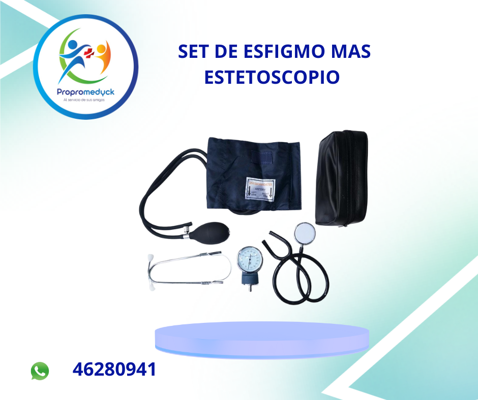 SET DE ESFIGMO MAS ESTETO SIMPLE ( 1 CAMPANA) - PROPROMEDYCK