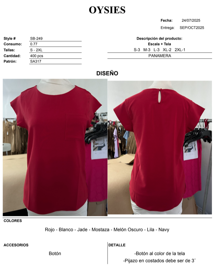 SB249 Oferta - Oysies