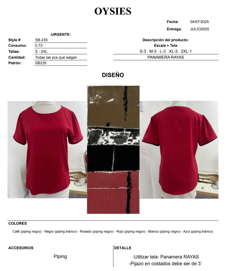 SB235 Oferta - Oysies