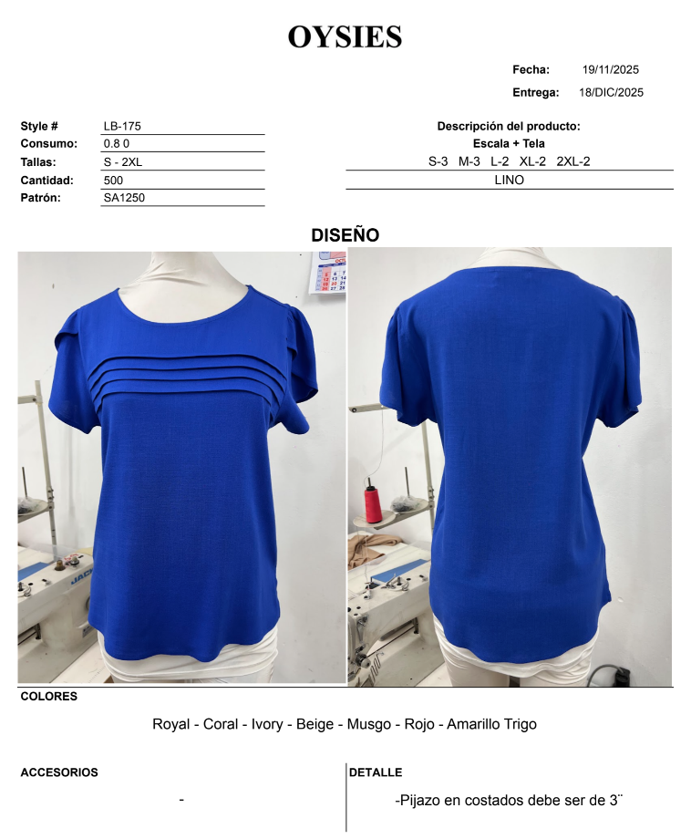 LB175 Oferta - Oysies
