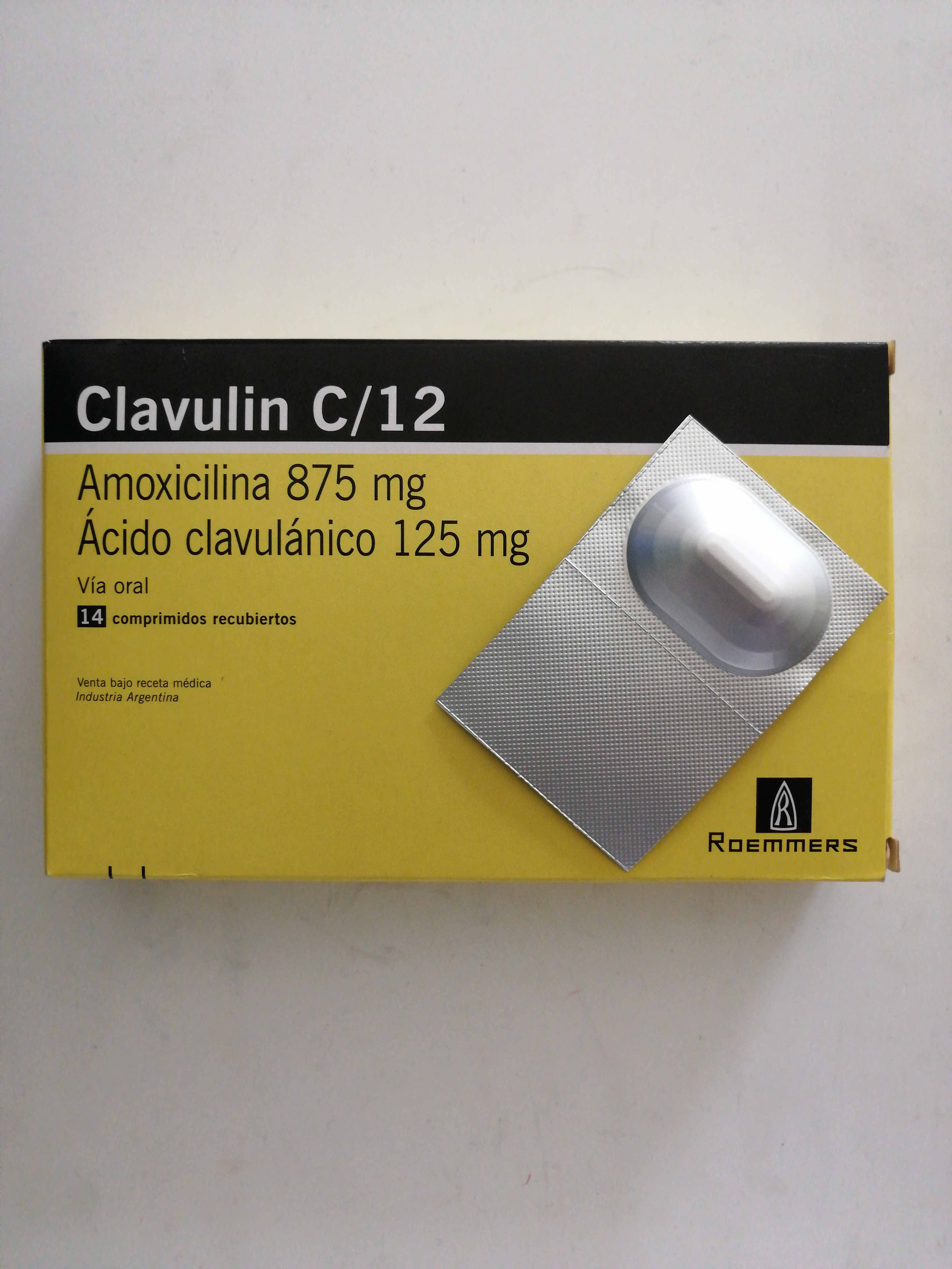 Unidad Clavulin C/12 comprimido - Vitalis Rx