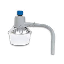 LAMPARA EXTERIOR PARA POSTE COMPLETA CON FOCO, CON FOTOCELDA, CON BRAZO - JF - MEGA