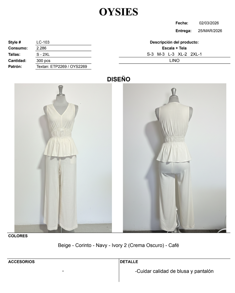 LC103 Segunda - Oysies
