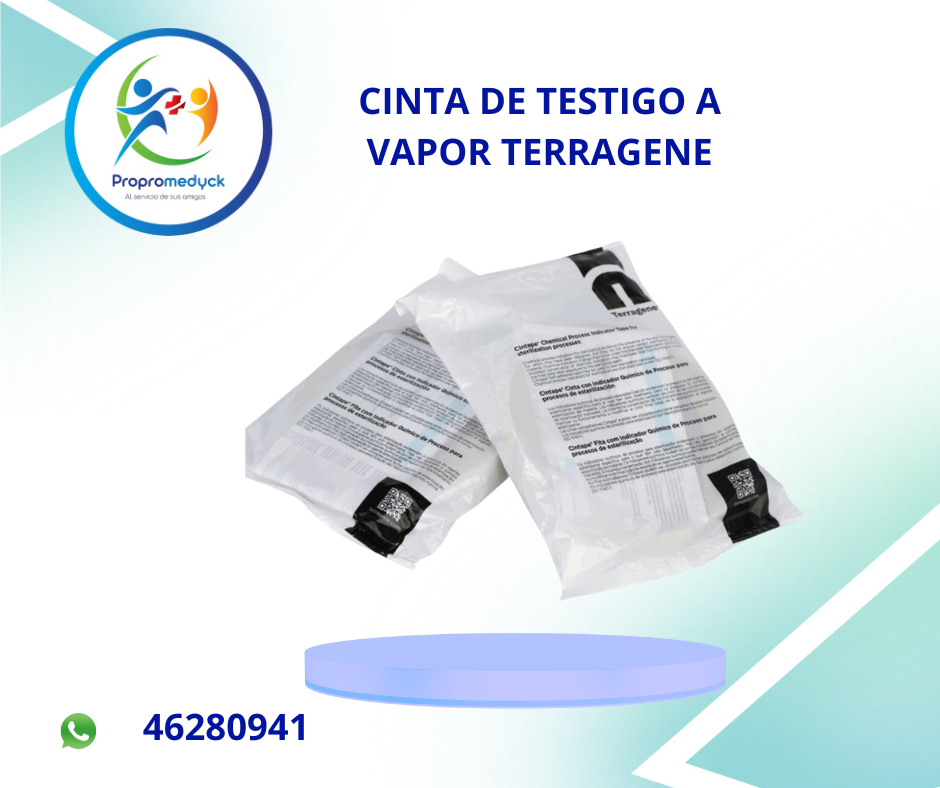 CINTA A VAPOR PARA PROCESOS DE ESTERILIZACIÓN MARCA TERRAGENE   - PROPROMEDYCK