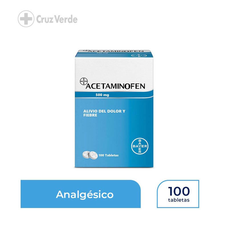 Acetaminofen 500 mg ( Bayer ) por Blister - FARMACIA NUEVO MILENIO