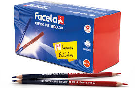 LÁPIZ BICOLOR DE ALBAÑIL FACELA - Distribuidora Escolar Los Riscos