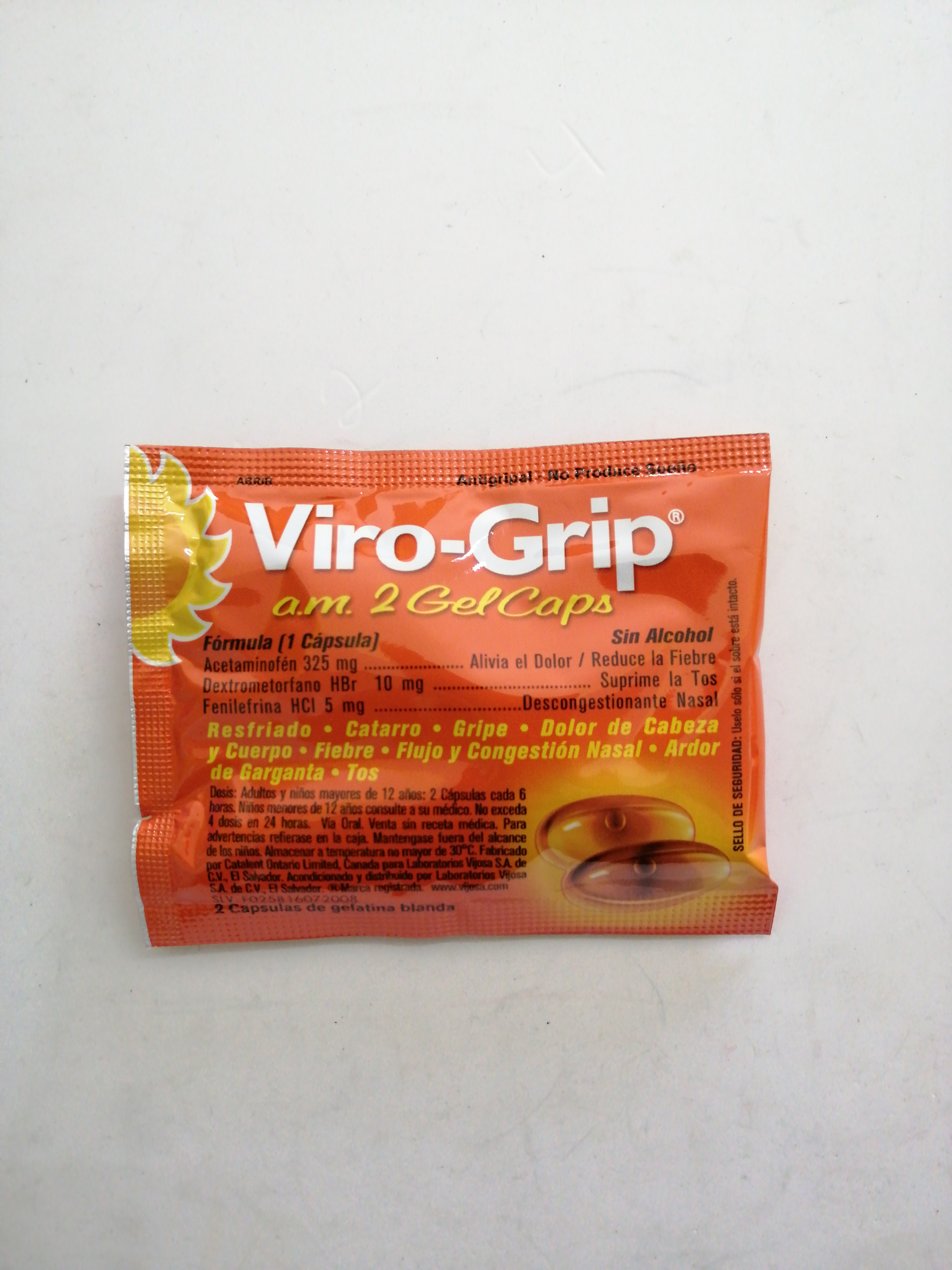 Viro-Grip a.m 2 gelcaps - Vitalis Rx