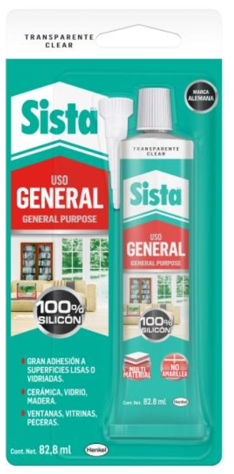 POMO SILICON TRANSPARENTE SISTA - Ferretería Todo El Mundo