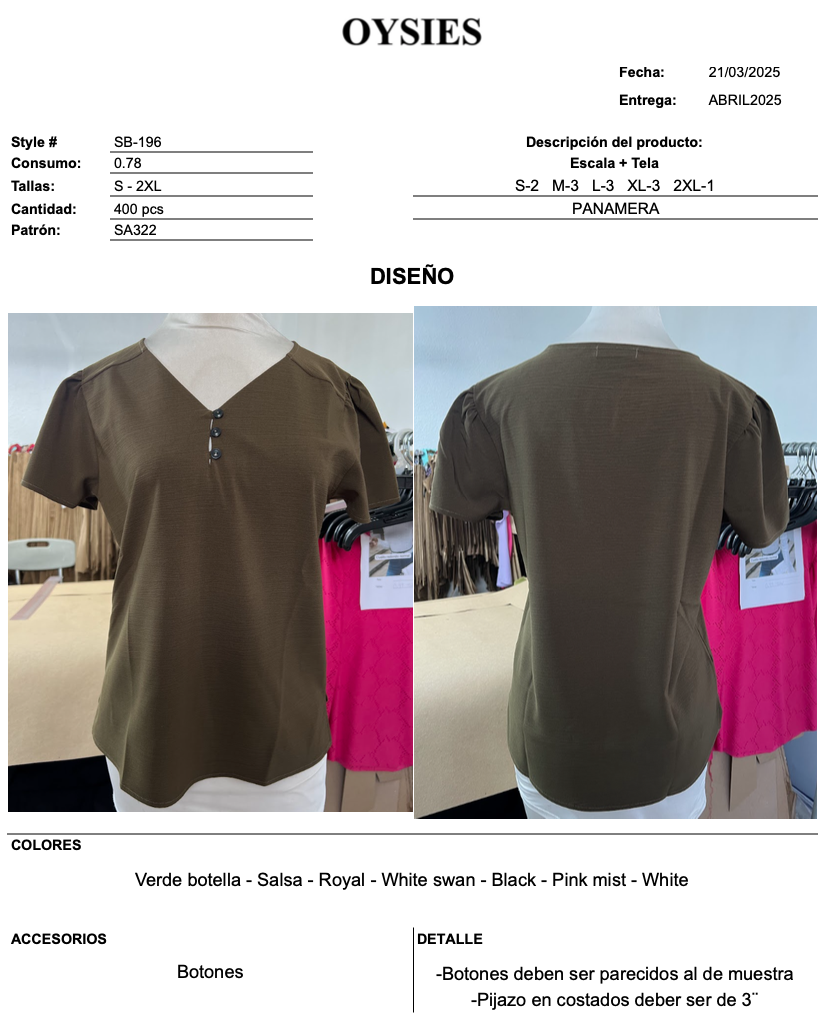 SB196 Oferta - Oysies