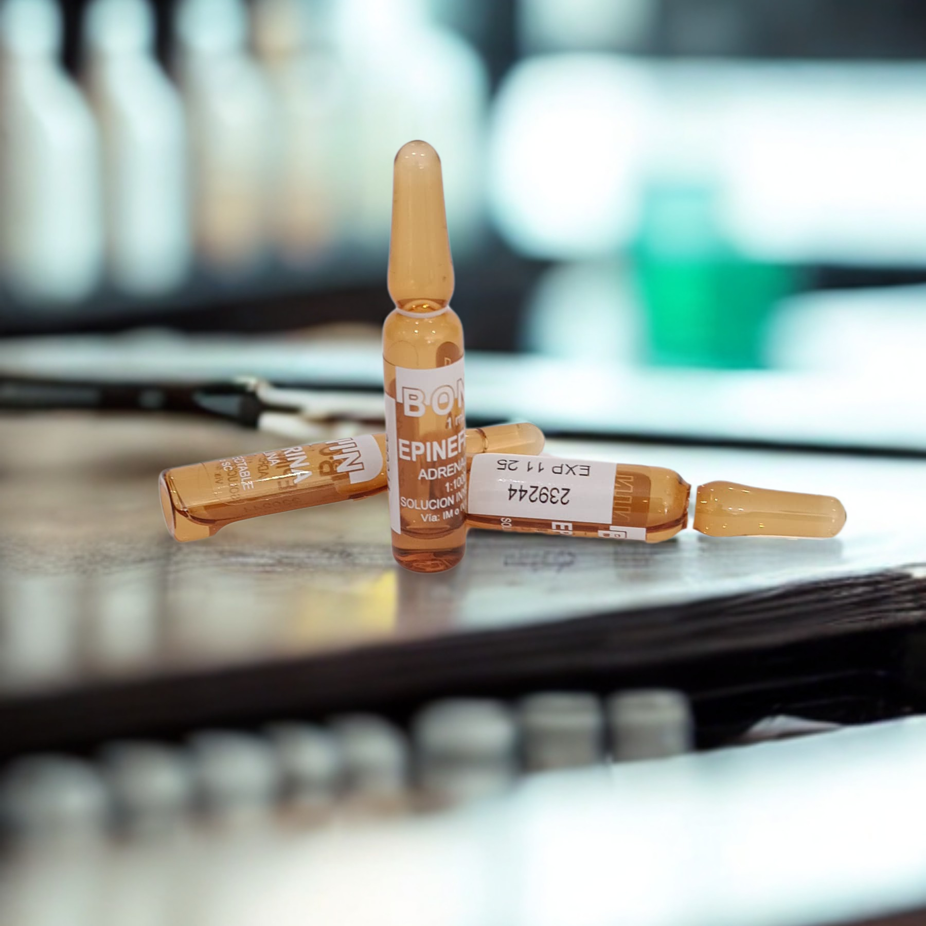 AMPOLLA EPINEFRINA ADRENALINA BONIN 1ml - Proveedora De Salud Total, Sociedad Anonima