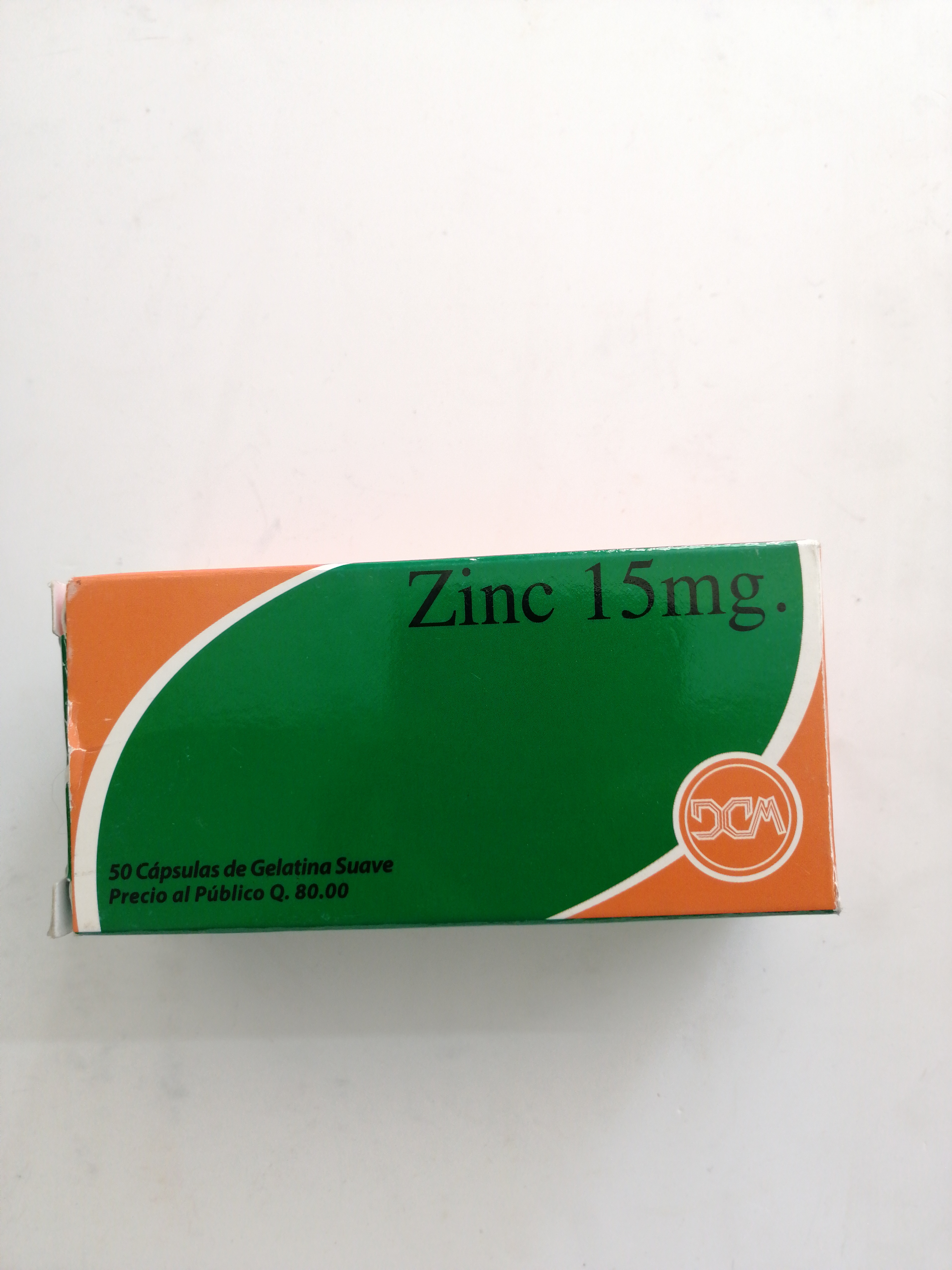 Caja DCM Zinc 15mg - Vitalis Rx