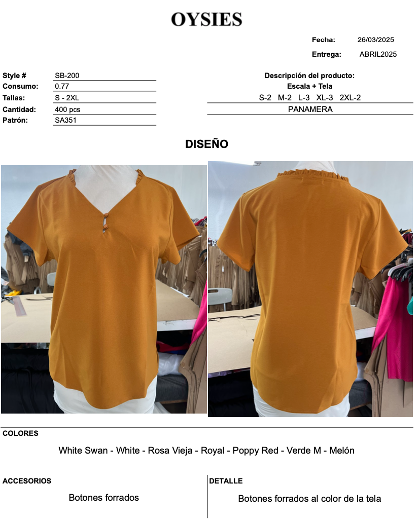 SB200 Oferta - Oysies